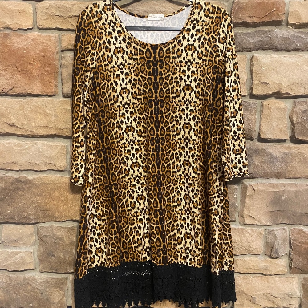 Leopard sweater dress